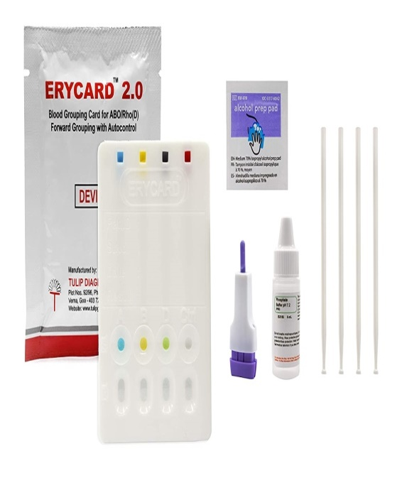 EryCard 2.0 ABO Blood Grouping